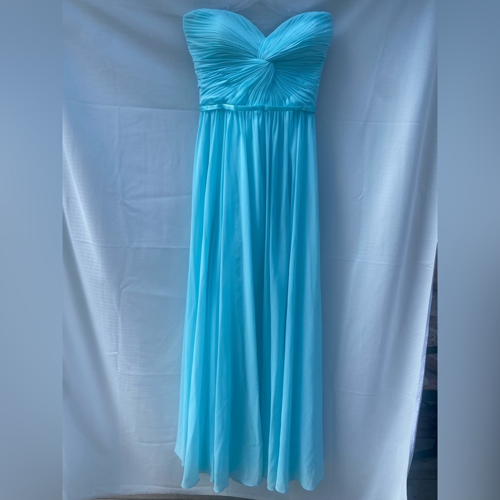 Plus Size Elegant Aqua Blue Dress (Bridesmaid/Prom/Formal) in 2X